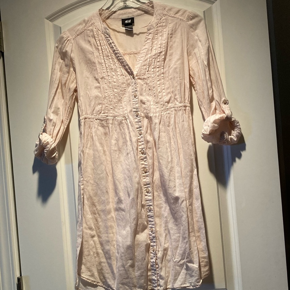 H&M Sheet Cotton Shirtdress